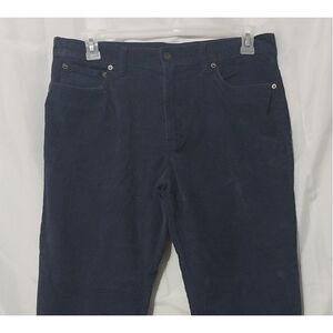 J. Crew pants Mens 34x34 navy blue corduroy Mercantile Flex Straight 34.5x33.5